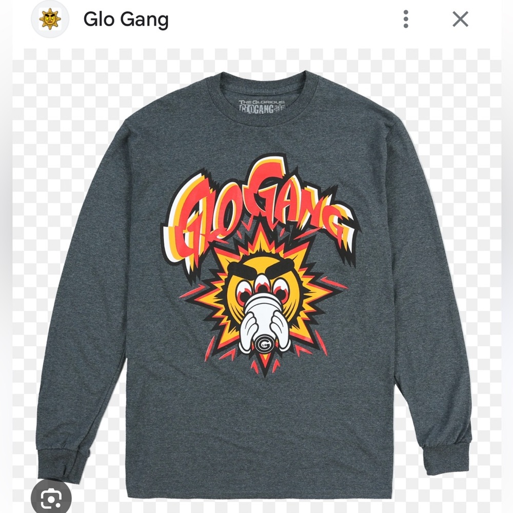 Glo Gang 3rd Eye Glow Long Sleeve Dark Heather